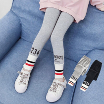 Girl Beats Bottom Pants Spring Autumn 2022 New CUHK Children Collect 5 Foot Pants Foreign Air Outwear 6 Casual Pants Long Pants