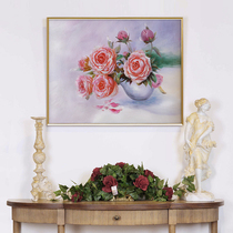 Modern hand-painted oil painting porch decorative painting living room corridor corridor bedroom dining room hand-hung painting impression flower painting