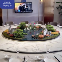 Hotel dining table large round table ornaments creative middle decorative flowers Micro landscape simulation flowers Dining table flowers box anti-real flowers