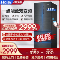 Haier first-class double-open cross four-door French ultra-thin refrigerator household air-cooled frost-free official flagship 335