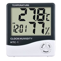 HTC-1 Electronic home indoor temperature and humidity meter digital large screen pharmacies warehouse greenhouse breeding workshop temperature table