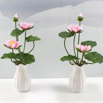 For flowers flowers in front of Buddha lotus temple Buddha tower lotus ornaments fake flowers artificial flowers home ornaments decorative flowers