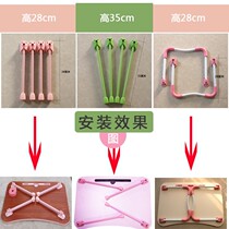 Bed folding table feet laptop small dining table portable table legs u W type table foot accessories