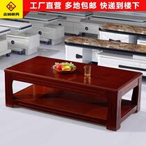 Brief Modern Solid Wood Small Household Type Home Red Wood Color Living-room Business Office Tea Table Side Several Reception Tea Table