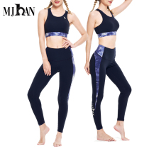 Mingjiahan MJhAN) Sports Yoga Set Womens Professional Fashion Running Fitness Clothing Hip Skinny Sports Set