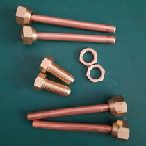 High frequency induction heating machine copper fittings screw pipe socket joint nazi head sub copper ring screw copper coil