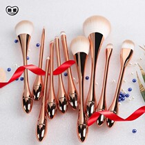 Small waist makeup brush 5 sets 10 sets for beginners full set of professional beauty tools tall cup brush portable
