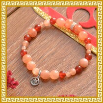  Mak Lingling Jiqingtang Red Sun Agate Bracelet