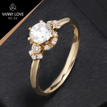 The Vatican Nello Fu starry night diamond ring women 30 fen 50 1 karat courtship engagement wedding custom diamond ring