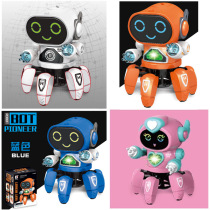 Smart six octopus robot singing and dancing electric music Light children toys 61 gift boys and girls