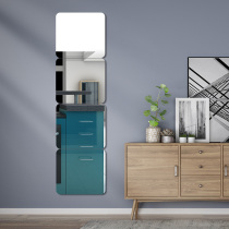 Acrylic soft mirror Wall self-adhesive splicing Wall Wall Test full-length mirror bathroom bedroom stereo dressing mirror sticker