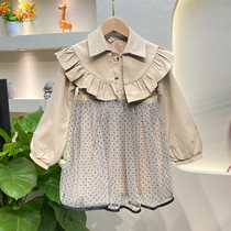 Balabala fun girl princess windbreaker 2021 new childrens autumn style spring and autumn girl autumn coat