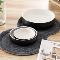 Pet Bowl Dog Bowl Cat Light Cat Bowl Ceramic Kitty Bowl cat Cat Food Bowl Cat Food Bowl Cat Water Bowl Cat Rice Basin Shallow