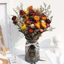 Ins small daisy dried flower decoration decoration natural real flower air-dried flower Nordic living room bedroom decoration immortal bouquet