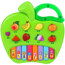Fruit Apple Music Piano baby early education childrens toys electronic organ infant girl puzzle music piano