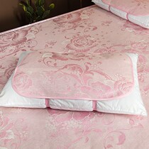 Oxygen pillow case Summer Ice Silk pillow Ice Silk pillow Ice Silk pillow cover towel adult student pillow cool towel cover