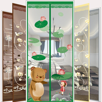 Summer household Velcro anti-mosquito self-adhesive magnet sand window mesh door high-grade balcony ventilated magnetic self-priming door curtain