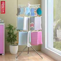 Baby drying rack multifunctional floor-to-ceiling household baby diaper rack folding childrens bedroom drying rack storage rack