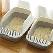 Cat litter basin full semi-enclosed trumpet deodorant and anti-odor splashing large cat sand cat supplies kitten cat toilet