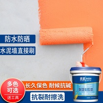 External Wall latex paint outdoor waterproof sunscreen coating self-brushing household indoor durable Villa cement wall paint