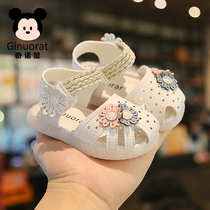 Female baby sandals Little Princess soft bottom non-slip 2021 summer childrens princess shoes Soft baby Baotou toddler shoes