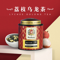 Bran rabbits tea lychee oolong tea canned tea litchi flavor cold tea Net red flower fruit tea combination flower tea