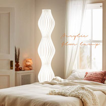 Designer white hula light and shadow floor lamp Acrylic living room bedroom study INS wind atmosphere lamp