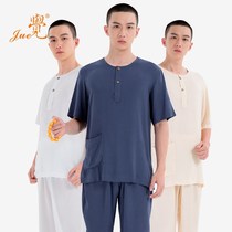 Aware Clothing Cotton T-shirt Short sleeves Monks Lintwear Pajamas Package for Men and Women