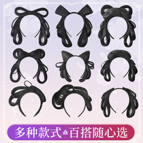 Spring and Autumn Wig Integrated Hair Hoop Wig Hand Disabled Party Ancient Cat Ear Mat Hair Bag Lazy Hanfu Bag