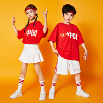 61 Primary School Games cheerleading group Costume Boys Street Dance Summer Children Cheerleaders