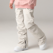 Xueyi Pi double board veneer skinny ski pants female male thin thick warm cotton snow pants waterproof ski suit