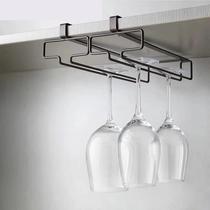 Kitchen cabinet hanging creative wall hanging red wine glass shelf goblet upside down storage rack home non-punching