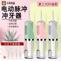 Millet With Pint Teeth Rinser Household Cleaner Water Dental Floss Oral Teeth Clean Electric Punching Machine Portable