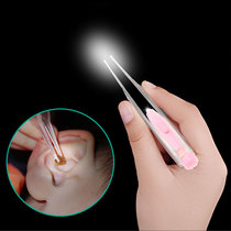 Booger clip tweezers dig visual safety nostrils Baby artifact Childrens booger small luminous dig baby cleaner