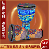 African drum childrens kindergarten 8-inch 10-inch beginner PVC synthetic super light easy to carry light and non-tuning tambourine