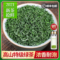 Rizhao sufficient Alpine green tea 2021 new tea Super tea strong flavor cloud green tea spring tea bulk 500g