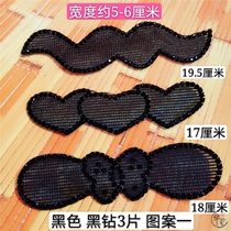 Broken hair artifact female Liu Haitao sticky hair Velcro headdress finishing frizzy head sticker black invisible sticky Post