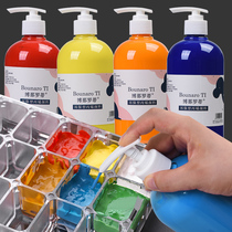 Acrylic pigment 500ml large bottle press type acrylic pigment large barrel wholesale studio hand-painted DIY painting pigment childrens painting graffiti painting art pigment acrylic paint wall painting Special