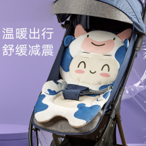 Autumn and winter thick warm inner pad stroller cushion cart pure cotton pad Four Seasons universal baby dining chair seat cushion