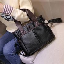 Hong Kong I Tgreg leather soft leather casual multi-pocket bag bag new versatile hand womens bag shoulder shoulder bag
