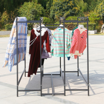 Drying rack floor-to-ceiling folding indoor outdoor household stainless steel balcony telescopic double pole type drying quilt