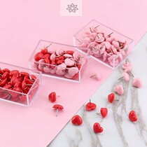 Pickup Cork Love Photo Wall Box 50 Plastic Press Nail Color Photo Wall Environmental Nail I-shaped Nail