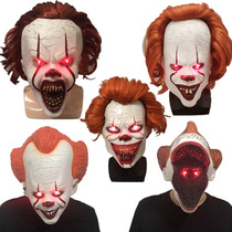 Goods 2019 new glowing soul clown back Soul 2 mask headgear Halloween New luminous horror headgear zz