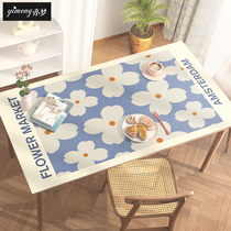 (Silicone tablecloth) Nordic ins Wind niche abstract household pvc table coffee table mat waterproof and oil-proof disposable
