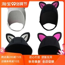 Male and female 3mm cartoon diving headgear professional warm cold and cute swimming cap waterproof mother winter swimming surfing hat