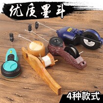 Construction site marking tool wood ink bucket old-fashioned wooden woodworking special construction site old woodworking ink bucket hand shake type