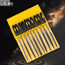 Shanghai Gong Shjin File Knife Set Plastic Steel File 10 Piece Set Triangle File Small Semi-round Contuse Knife Metal Polishing Tool
