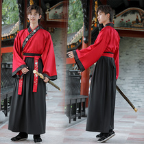 Hanfu men Chinese style class uniforms improved men and women Hanfu Han elements handed over traditional costume martial arts couples
