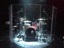 Acrylic drum set drum jazz drum screen drum shield transparent folding sound insulation board sound insulation cover noise reduction partition drum room board