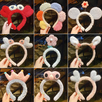 Face wash hairband female Korean net celebrity simple and cute non-slip pressure hair band hair band mask special headband hairpin